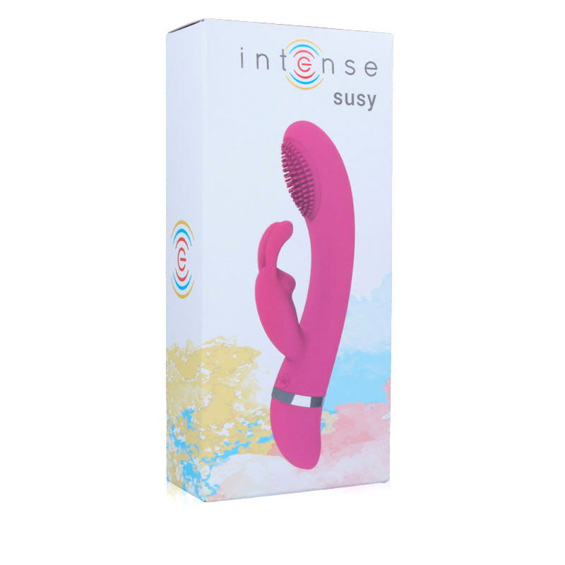 INTENSE - SUSY OSCILLERENDE VIBRATOR SILICON KONIJN ROZE