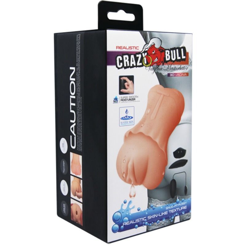 CRAZY BULL - WATER SKIN VAGINA MASTURBADOR MET VIBRERENDE KOGEL 2