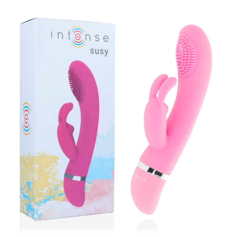 INTENSE - SUSY OSCILLERENDE VIBRATOR SILICON KONIJN ROZE