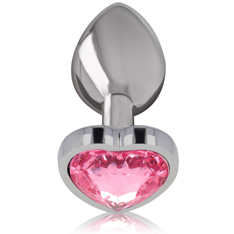 INTENSE - ALUMINIUM METALEN ANAAL PLUG ROZE HART MAAT L