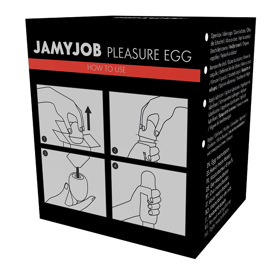 JAMYJOB - EGG MASTURBATOR BLACK VERSION DISCRETE